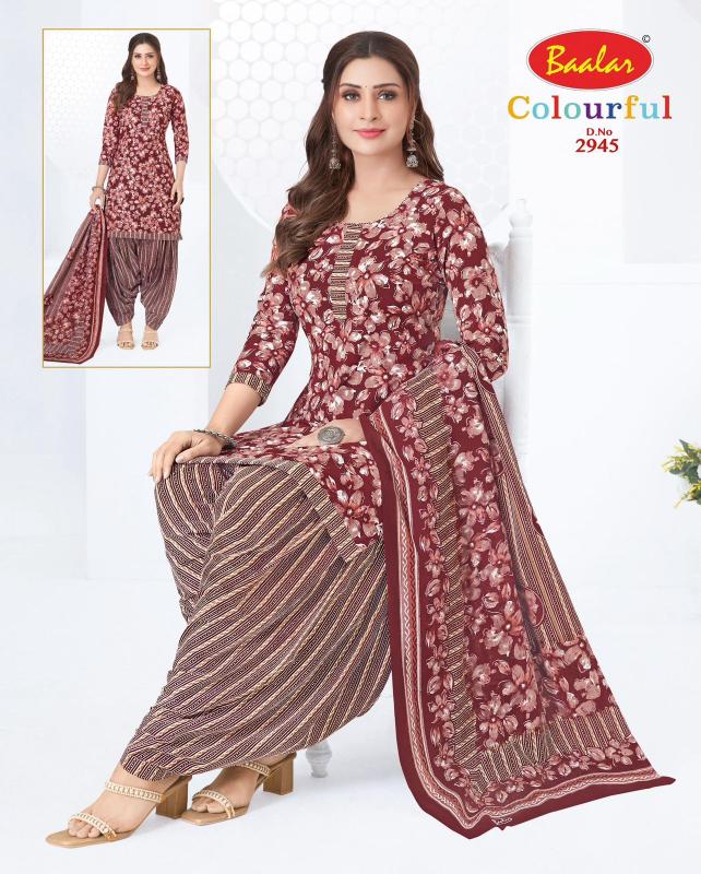 Baalar colourful vol-29 kalamkari dress material wholesale bangalore